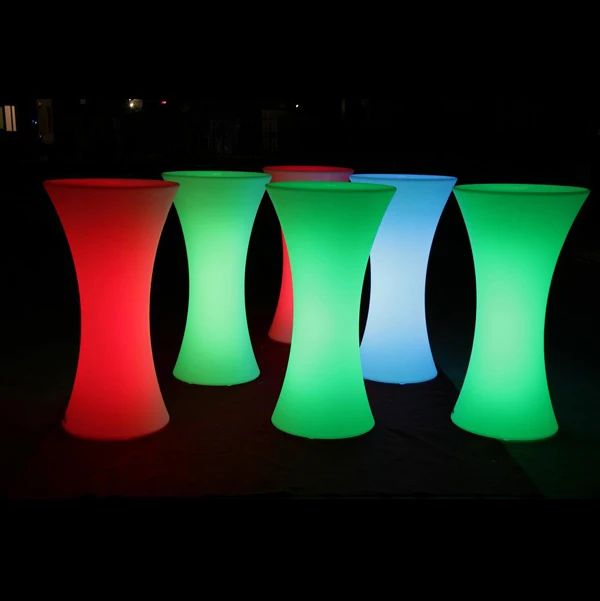 Комнатный и наружный пластиковый светодиодный Банкетный коктейльный стол/светодиодный стол для мероприятий