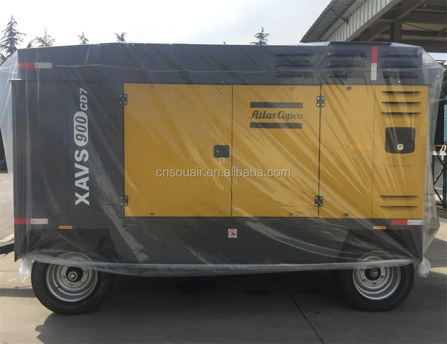 390cfm portable diesel screw air compressor atlas copco