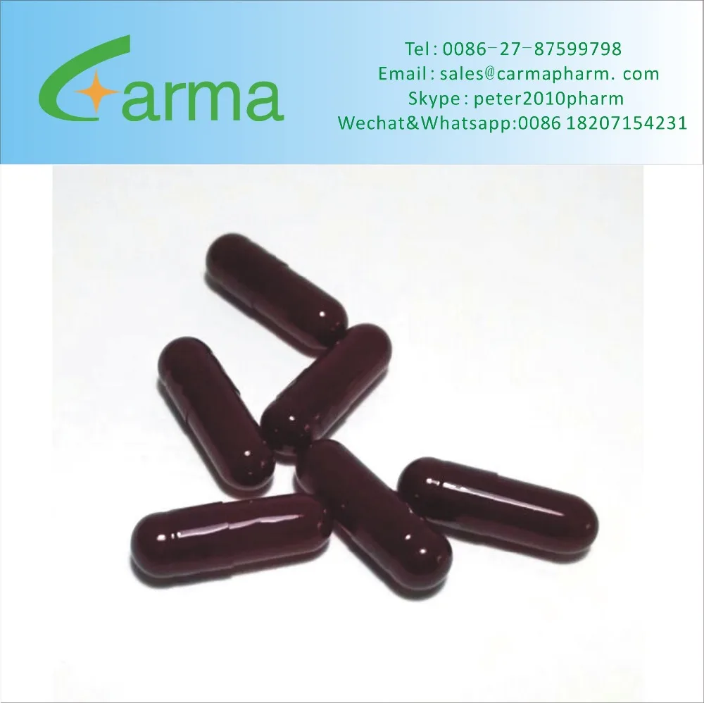 Different Sizes Black Gelatin Hard Empty Capsules