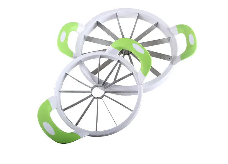 Extra Large Watermelon Slicer Home Stainless Steel Fruit Cutter Peeler Corer Server for Cantaloup