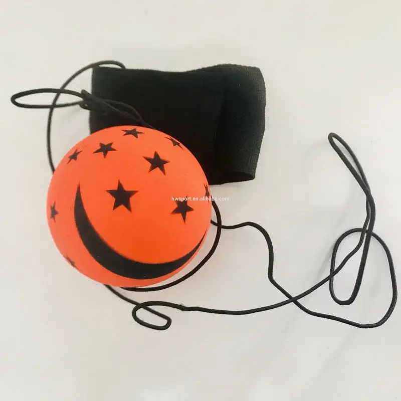Promotional Customized Cool Kids Soft Play YOYO Balls star&moon style High Quality rubber bouncing  Ball With stretchable String