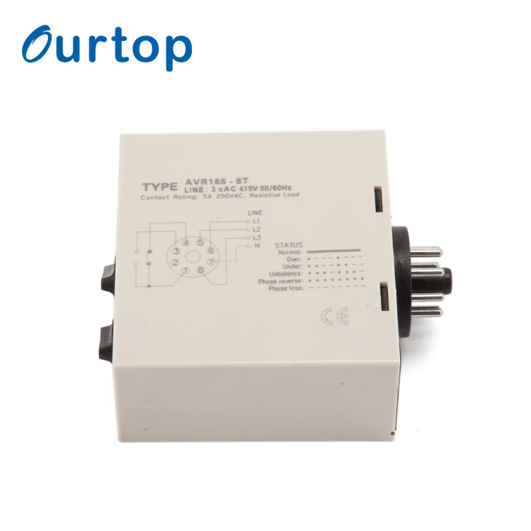 Линии переменного тока 3 фазы реле контроля для обнаружения потери