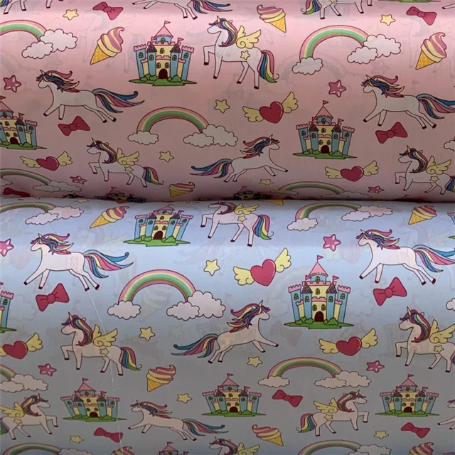 160cm width 133*72 baby bed cloth Unicorn horse printed