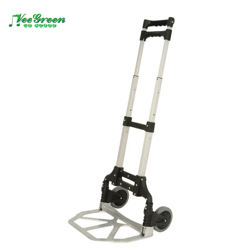 Aluminum Collapsible Handy Carrying Trolley with Two Wheels