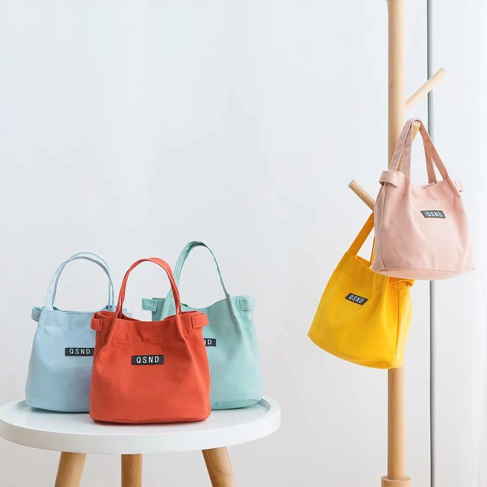 Stock Fashion New Design Women Handbags Canvas Ladies Shoulder Bag for Shopping