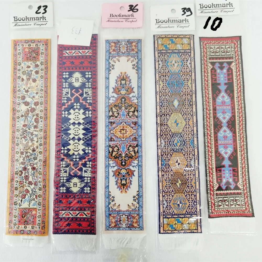 Wholesales cheap custom woven persian bookmarks