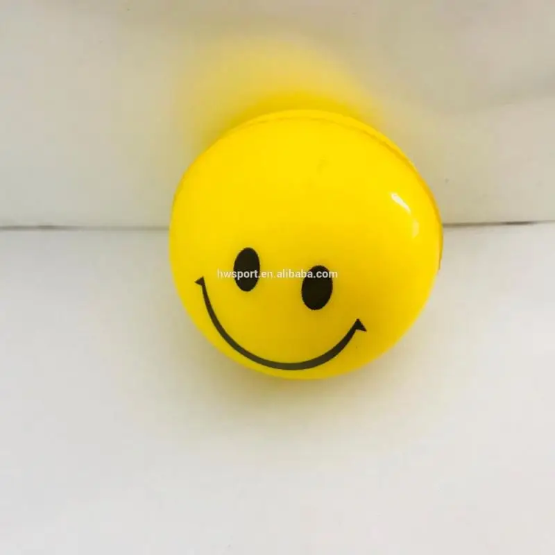 2019 new products Custom Smiley Squeeze Relax PU Foam Anti Stress Ball china supplier toys for kids or adults
