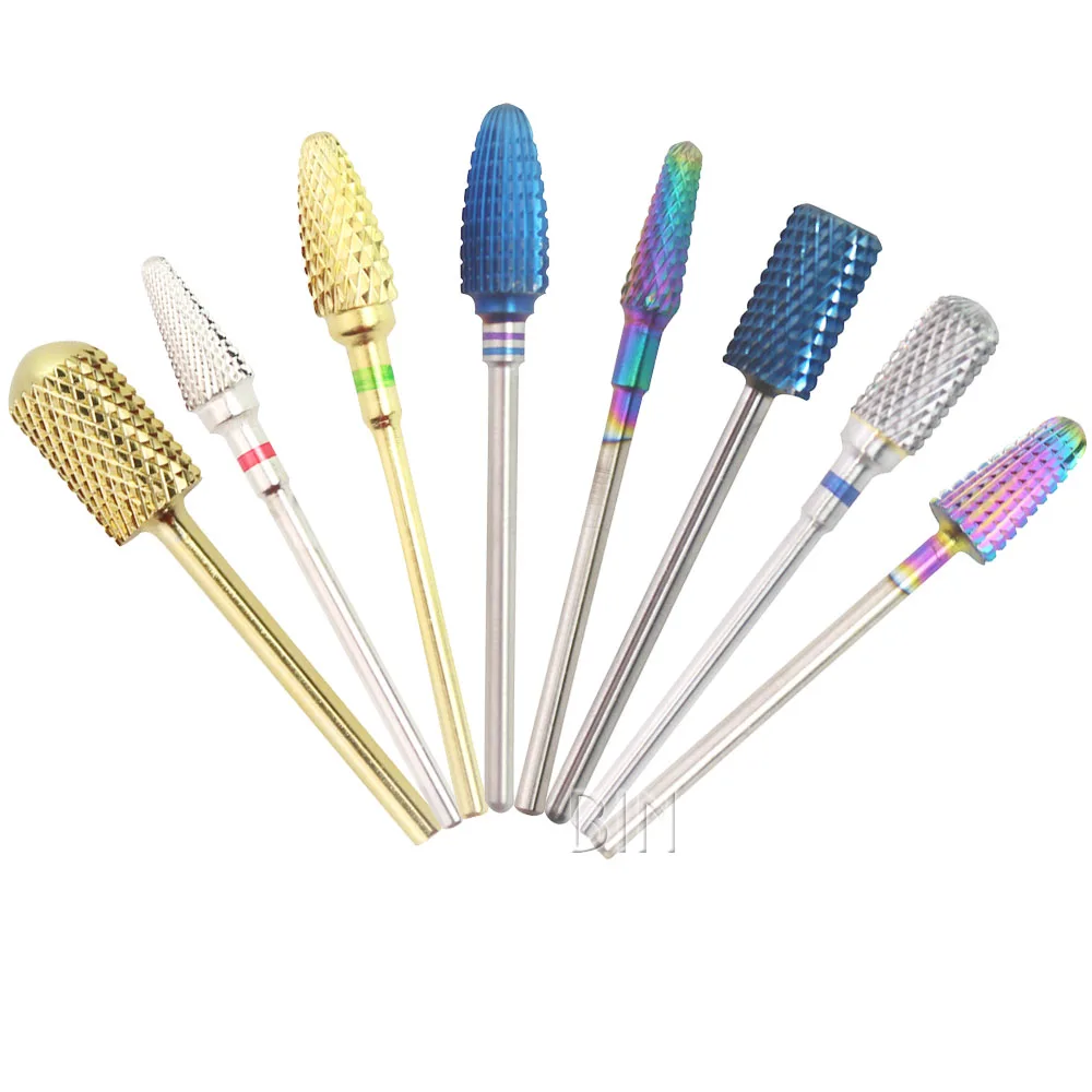 BIN Carbide Burr Nail Drill Bits Sets from Manufacture High Quality Tungsten Steel Stainless Steel AU 5 in 1 Nail Drill Bit