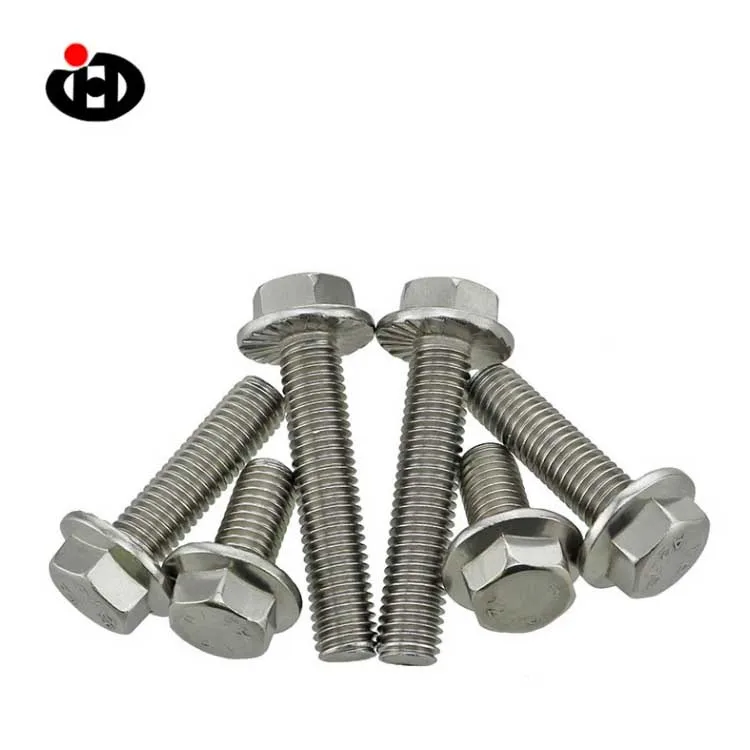 
JingHong GB5787/DIN6921 Metric steel Hex flange bolts 