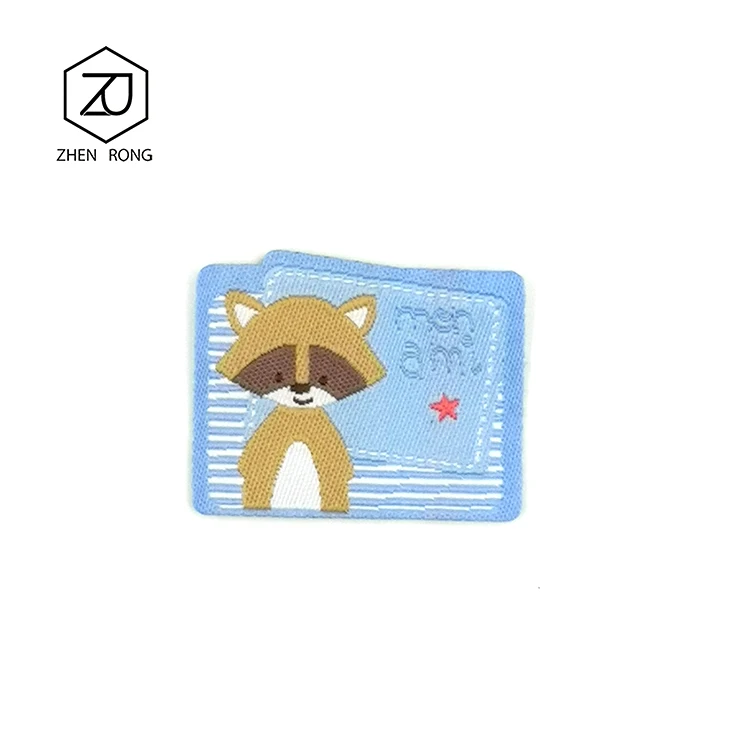 1PCS  Factory Cheap Price Custom Name Logo Damask Garment Woven Labels for Clothing and Cloth