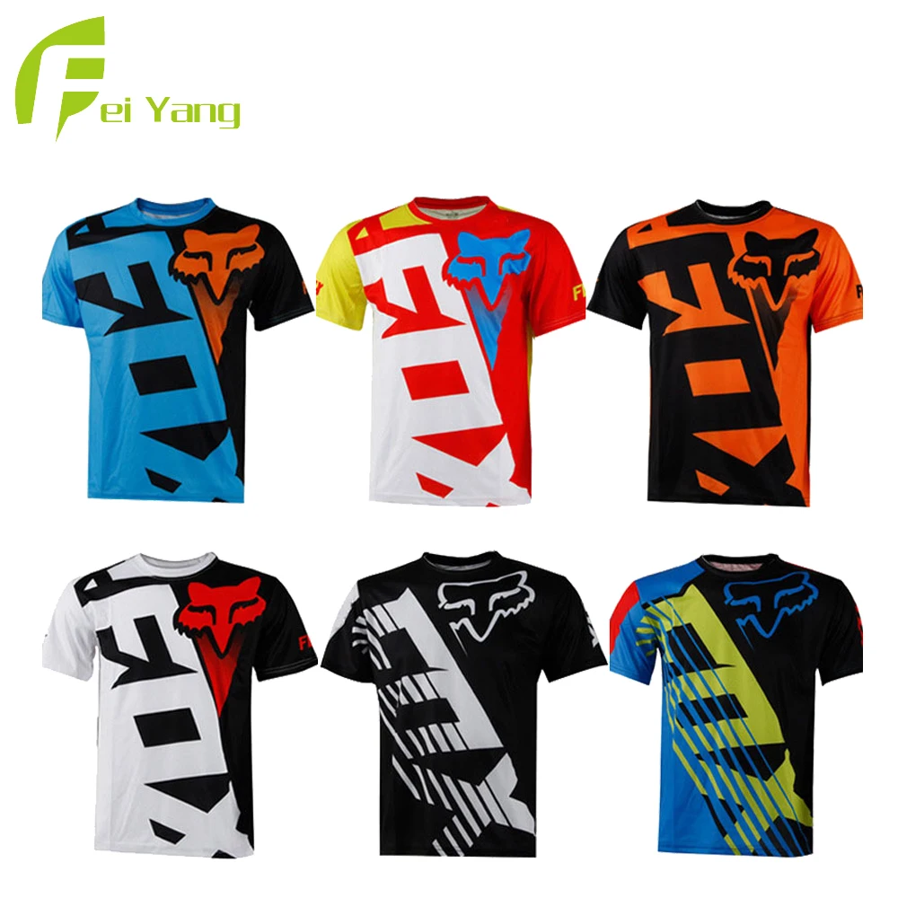 Summer breathable and quick dry waterproof racing clothing downhill mountain bike jersey