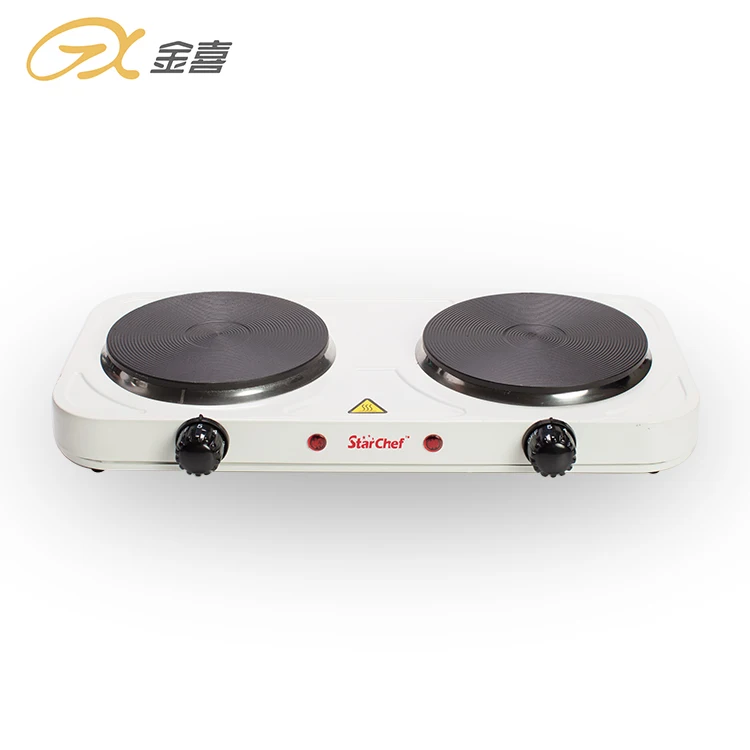 JX-6245A 2000W  Electric Double Burner Solid Hot Plate Cooking Stove