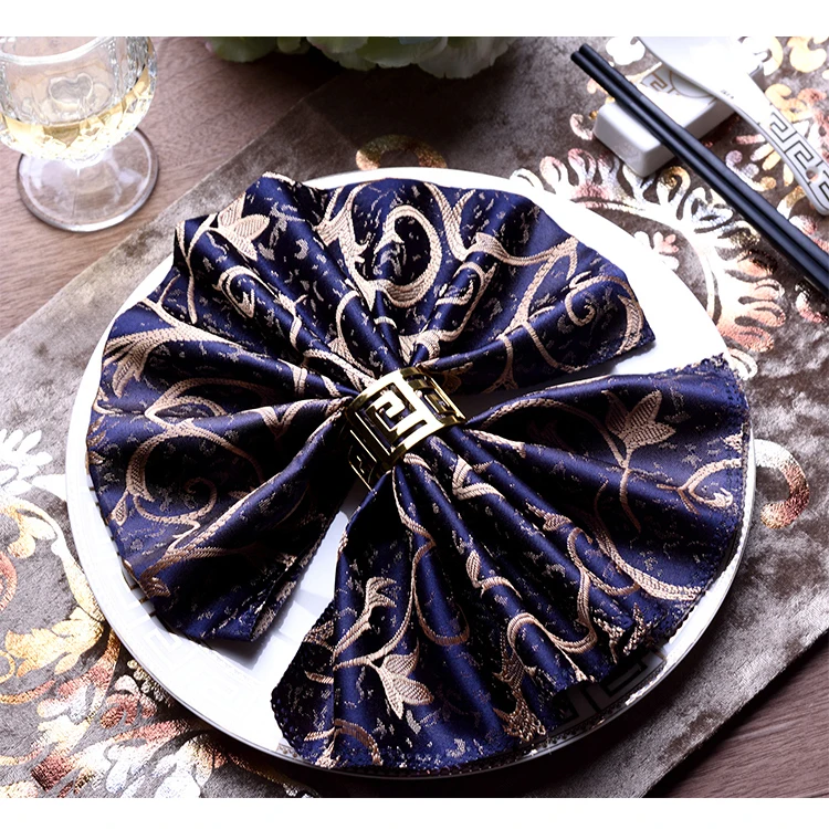 Tco-friendly Wholesale 100% Polyester Wedding Party Dinner Recycled Napkins