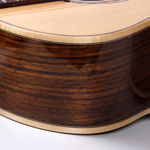 China Alibaba Top Selling Solid Top Acoustic Guitar 41 Inch Walnut Wood