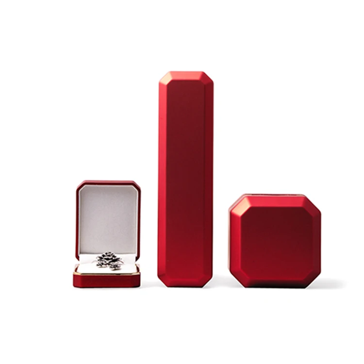 Дешевый пользовательский Красный Изысканная шкатулка для украшений Пользовательский логотип Свадьба пользу коробка
