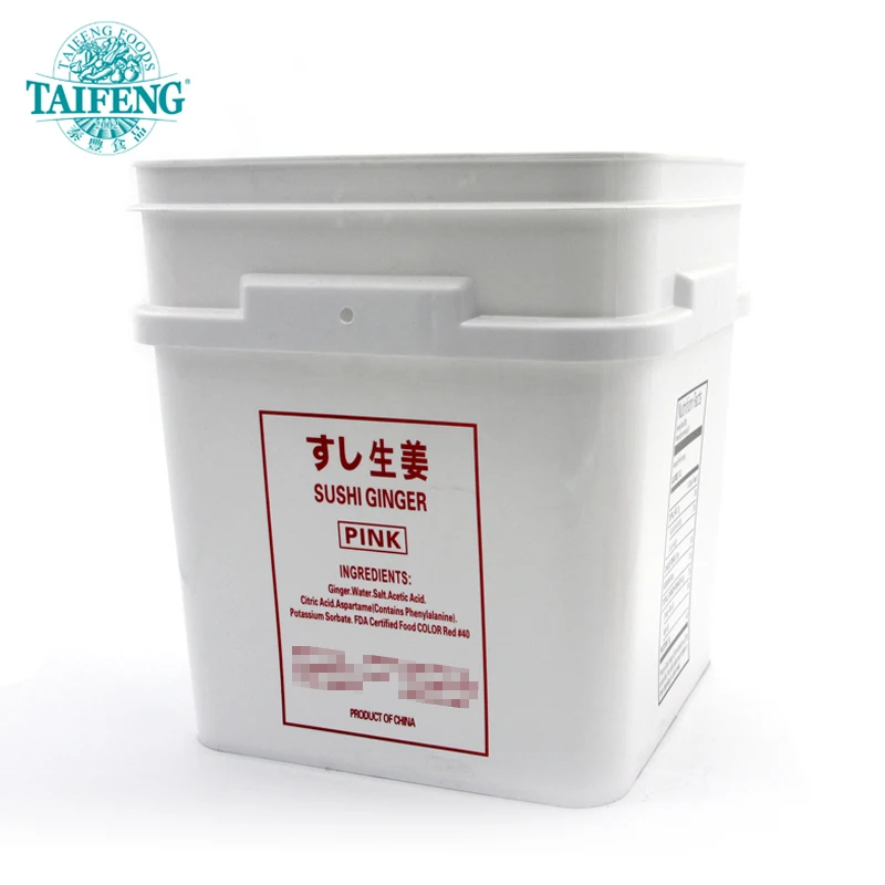 20 lbs per barrel Pink Pickled sushi Ginger