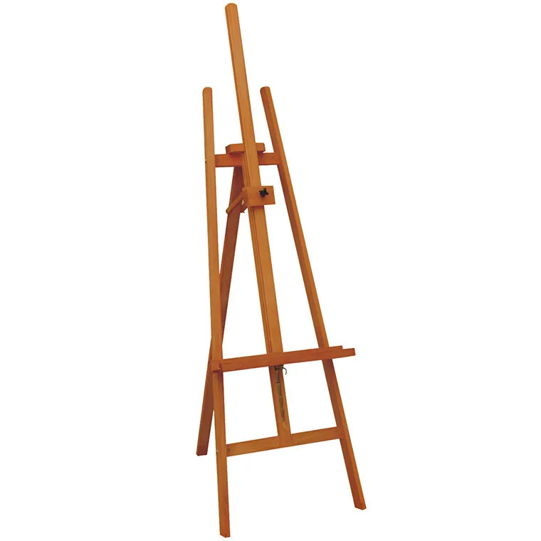 Wholesale High Quality White Color Coated Pine Wood Lyre Artist Easels