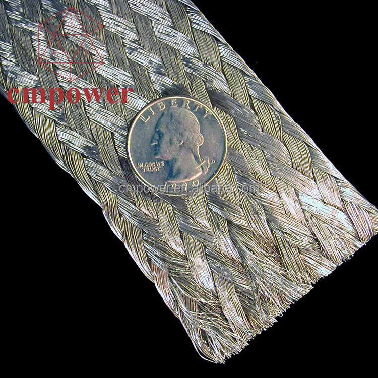 High Voltage Grounding Cable Tinned Copper Braided Shielding Cable