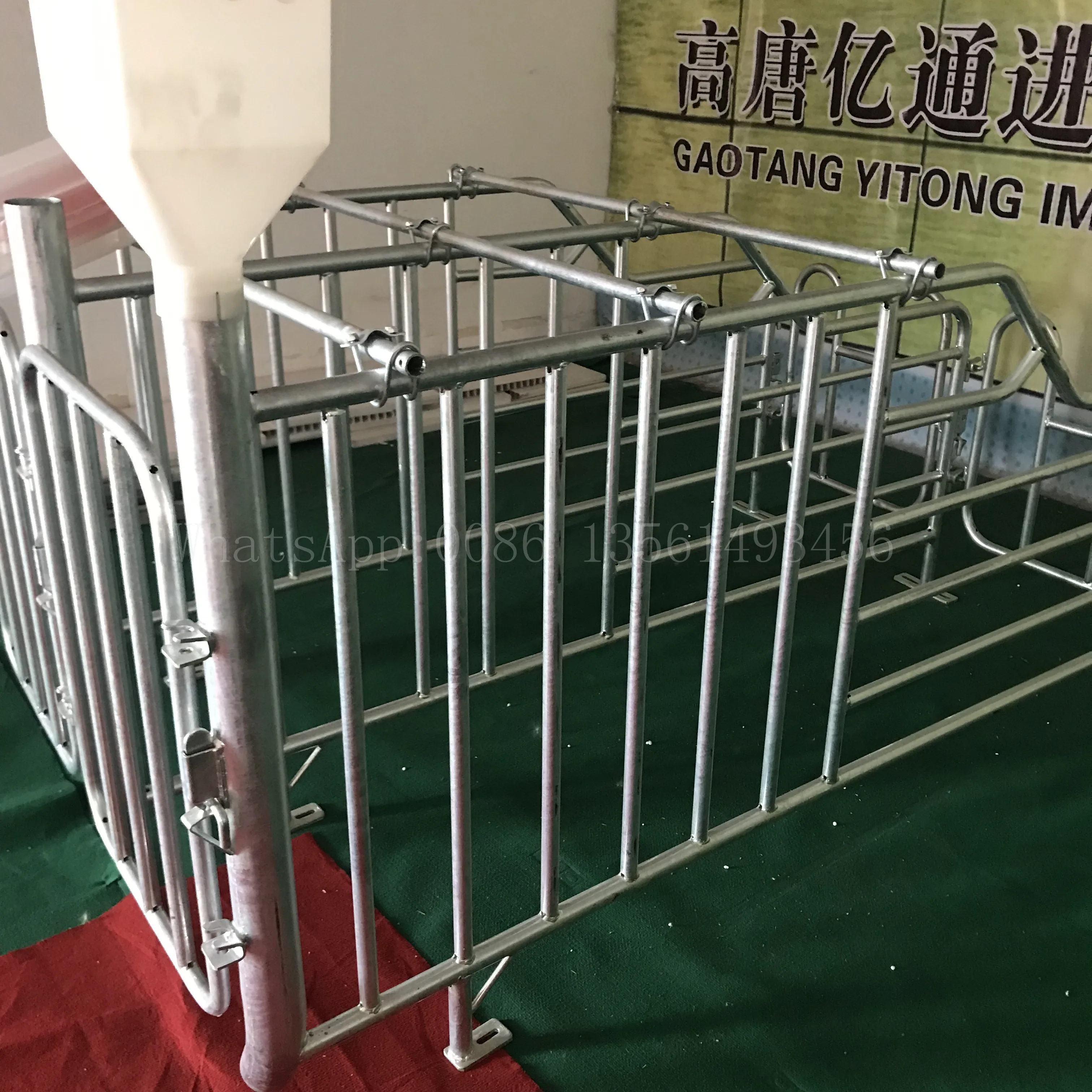 
Pig galvanized limiting pen or stall 