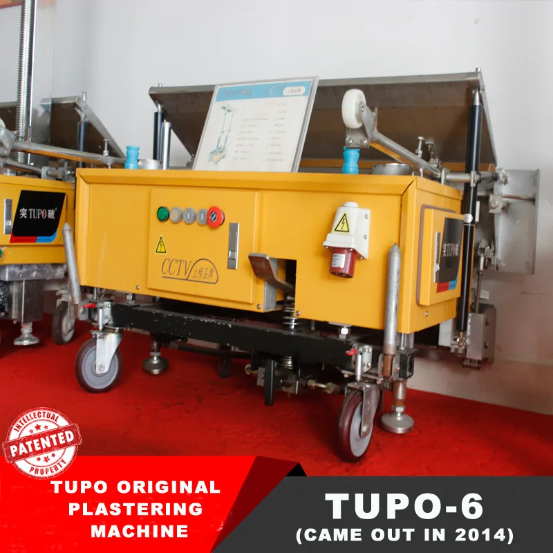 TUPO 6 China New Models Automatic Plastering Machine Price