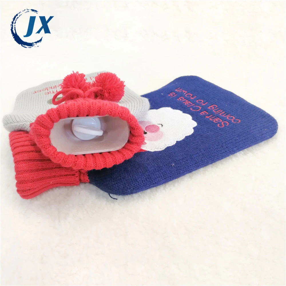 
Knitted rubber hot water bottle bag woolen cover 