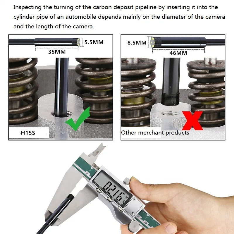 5.5mm Endoscope Camera HD USB Endoscope With 6 LED 3.5/5/10M Soft Cable Waterproof Inspection Borescope for Android IOS