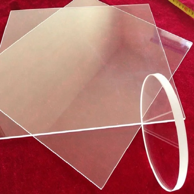 3mm round transparent tempered glass discs