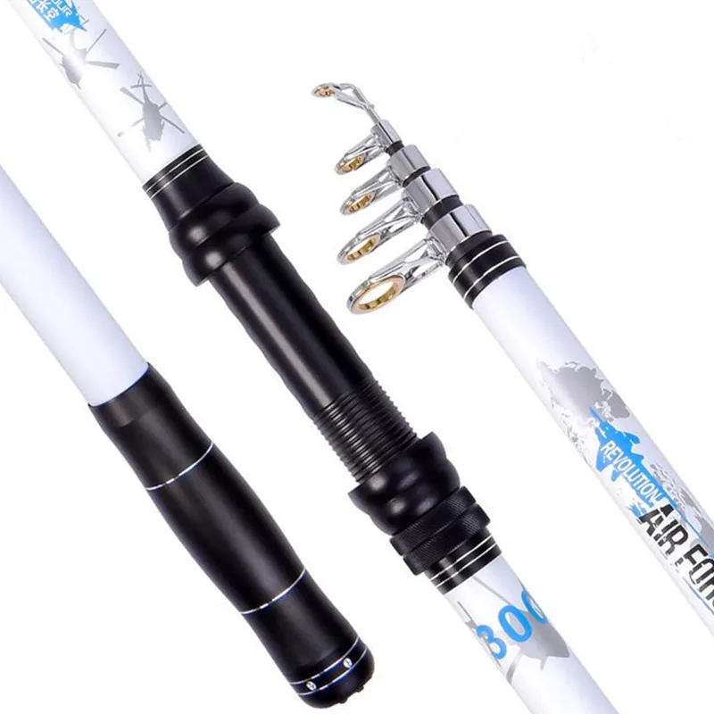 High Carbon Saltwater Telescopic Fishing Rod Super Hard Ultra Light Rod Carbon 2.1m 2.7m 3.3m Fishing Rod Spinning Fishing Pole