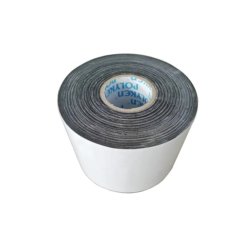 Polyken955 white color butyl rubber adhesive pipe protection steel tape thickness 15mils,20mils,25mils,30mils for gas pipeline