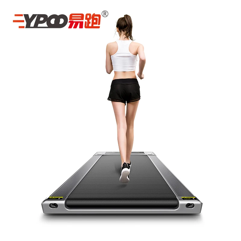 YPOO small home exercise workout motorized machine treadmill pad pink treadmill with  YPOOFIT APP under desk treadmill