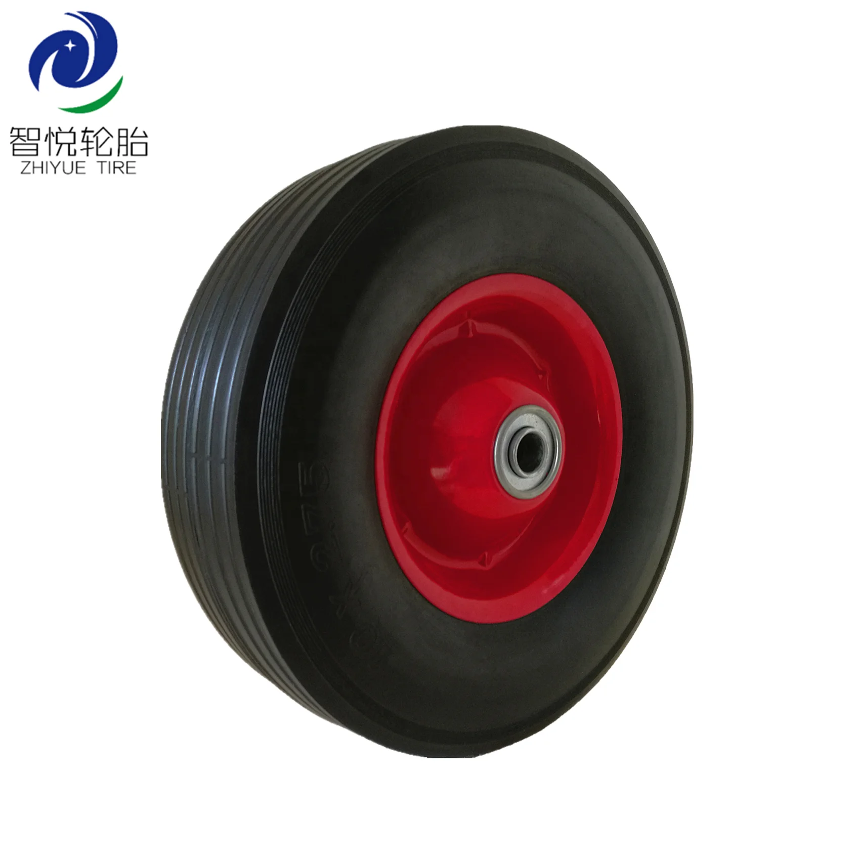 10 inch solid rubber tires 250mm rubber wheel for generator, hand truck, trolley