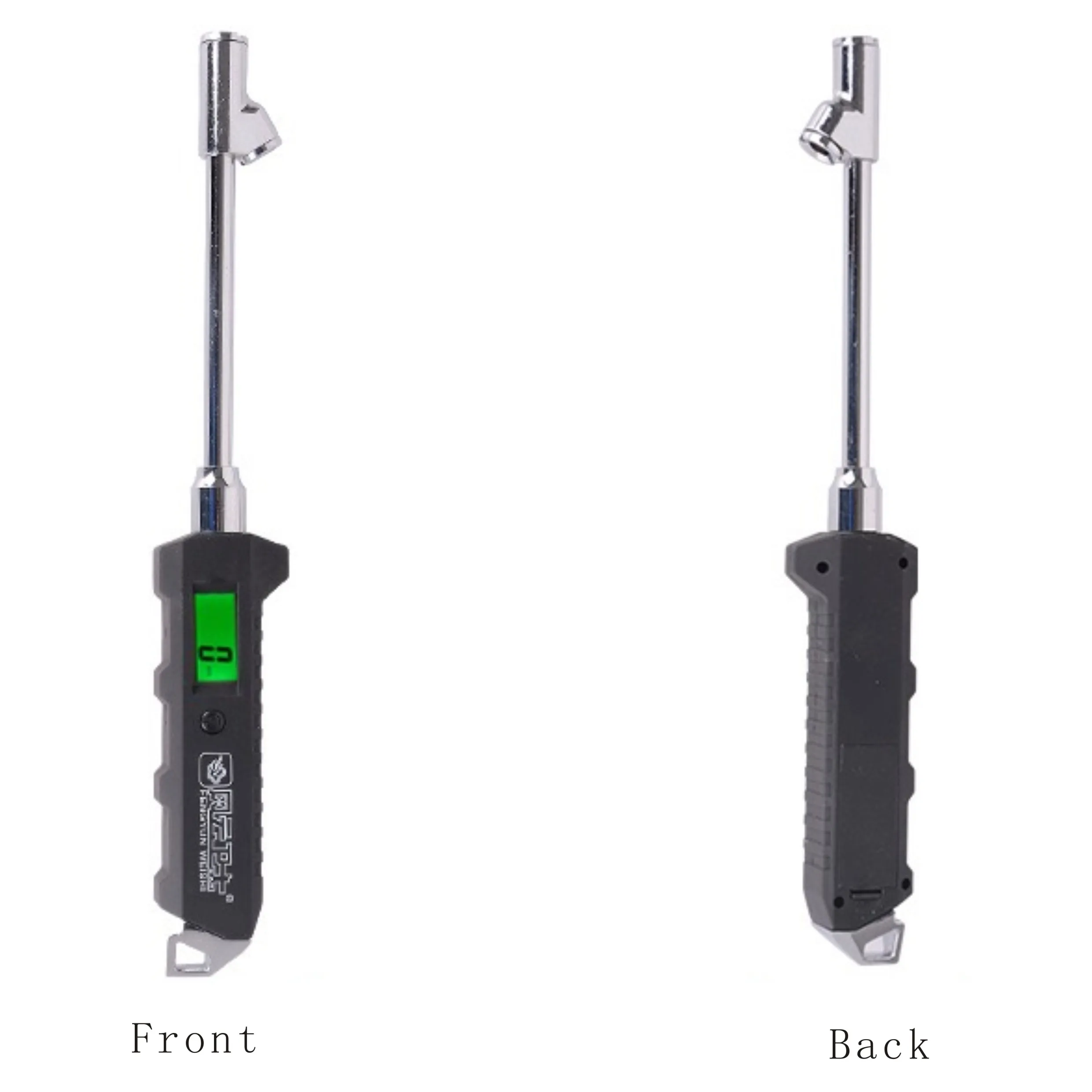 200 PSI Heavy Duty Dual Head Stainless Steel High-precision LCD Digital Tire Pressure Gauge