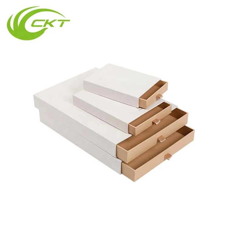 Luxury Unique Cardboard Paper Packaging Sliding Drawer White Bangle Bracelet Jewelry Gift Box