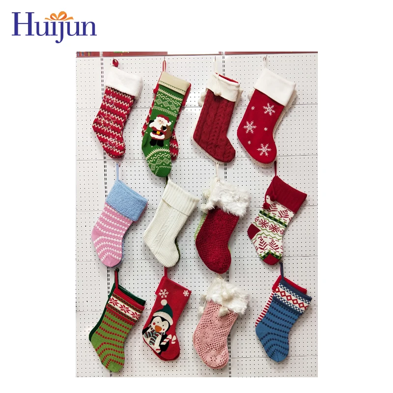 
Random Wholesale Unique Personalized Knitted Christmas stocking Christmas Stock Xmas Tree Decoration 