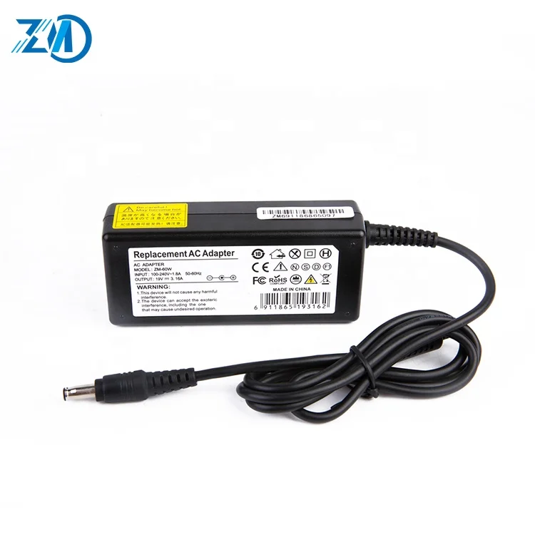 60 Вт 19 в 3.16A ноутбук мощность зарядное устройство оригинальный cargador para Для samsung Путешествия адаптер