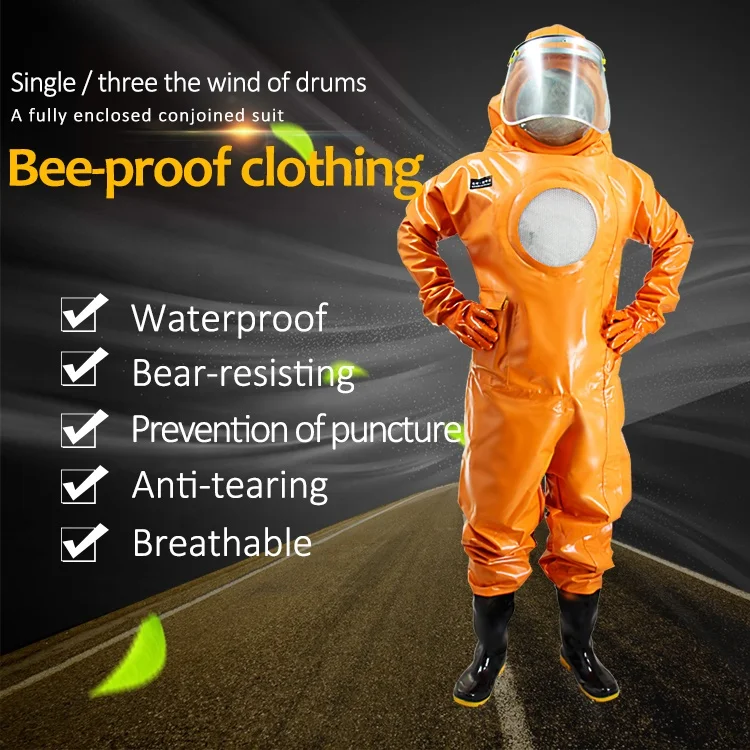 Beekeeping Equipment Protective Safety garment aeration-cooling Anti-Bee coverall with triple fan