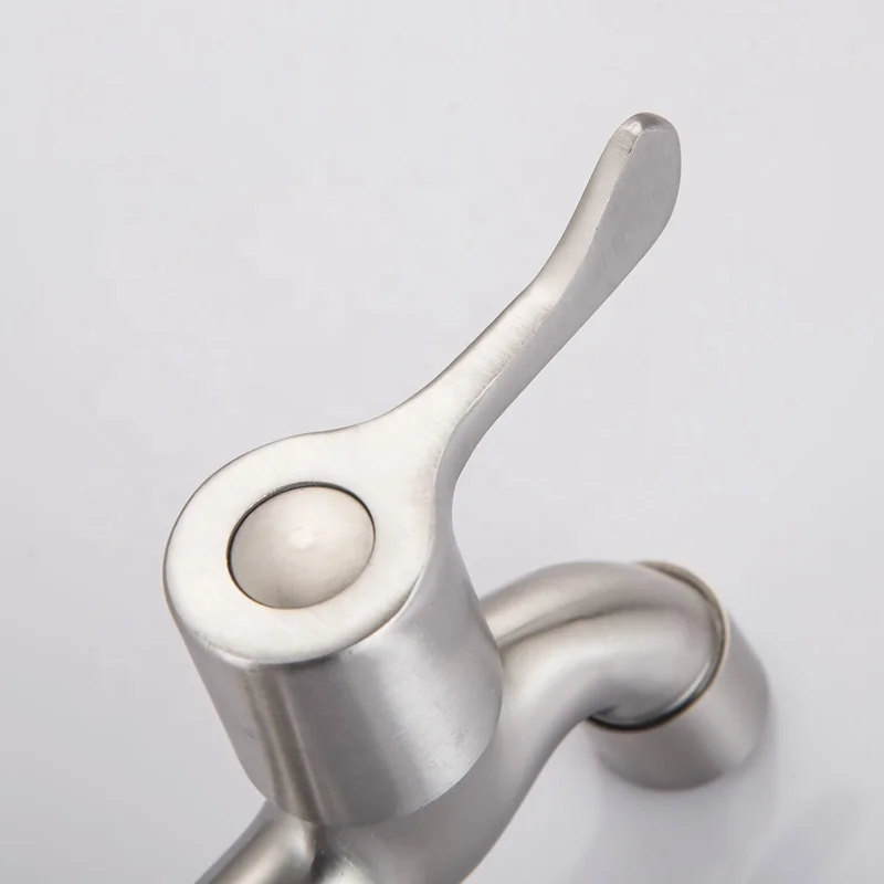 
KEDAH direct factory supplier brushed nickel bibcock 304 stainless steel bib tap 