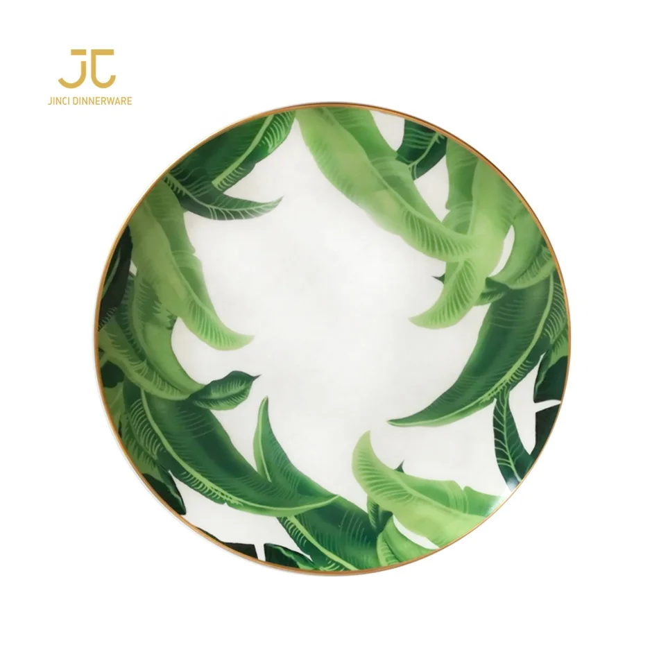 Изящный банановый лист для свадебной посуды