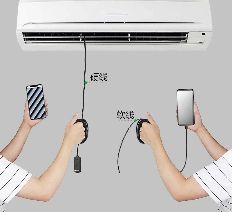 5.5mm Endoscope Camera HD USB Endoscope With 6 LED 3.5/5/10M Soft Cable Waterproof Inspection Borescope for Android IOS