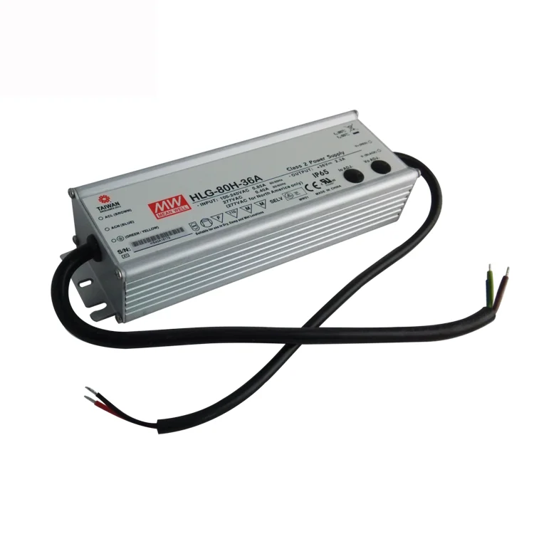 Meanwell HLG-80H-36B 80W 36V Dimmable LED Driver