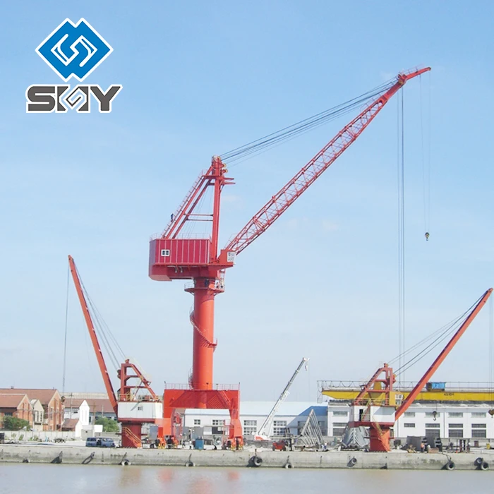 Портальный Судоремонтный кран и четыре канала типа Harbour 25 t с одной стрелой