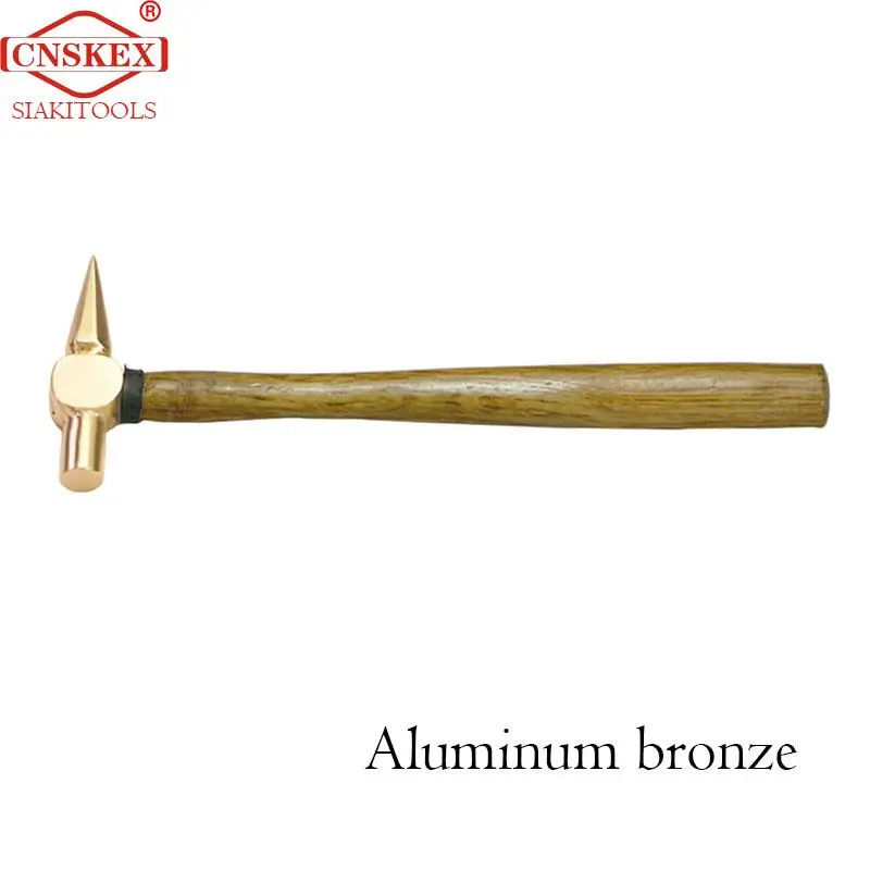 Non-sparking  Hammer testing wooden handle safety hand tools 150g