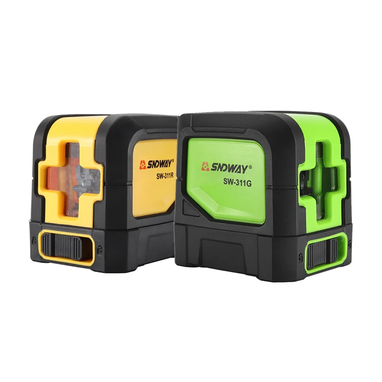 Красный зеленый луч линия лазерного выравнивания маленький лазерный уровень для измерения в помещении и на улице