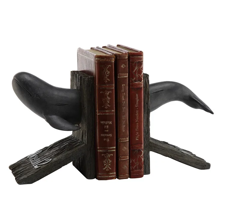 Wholesale table top Unique Coastal Shell Home Resin Decorative Bookends