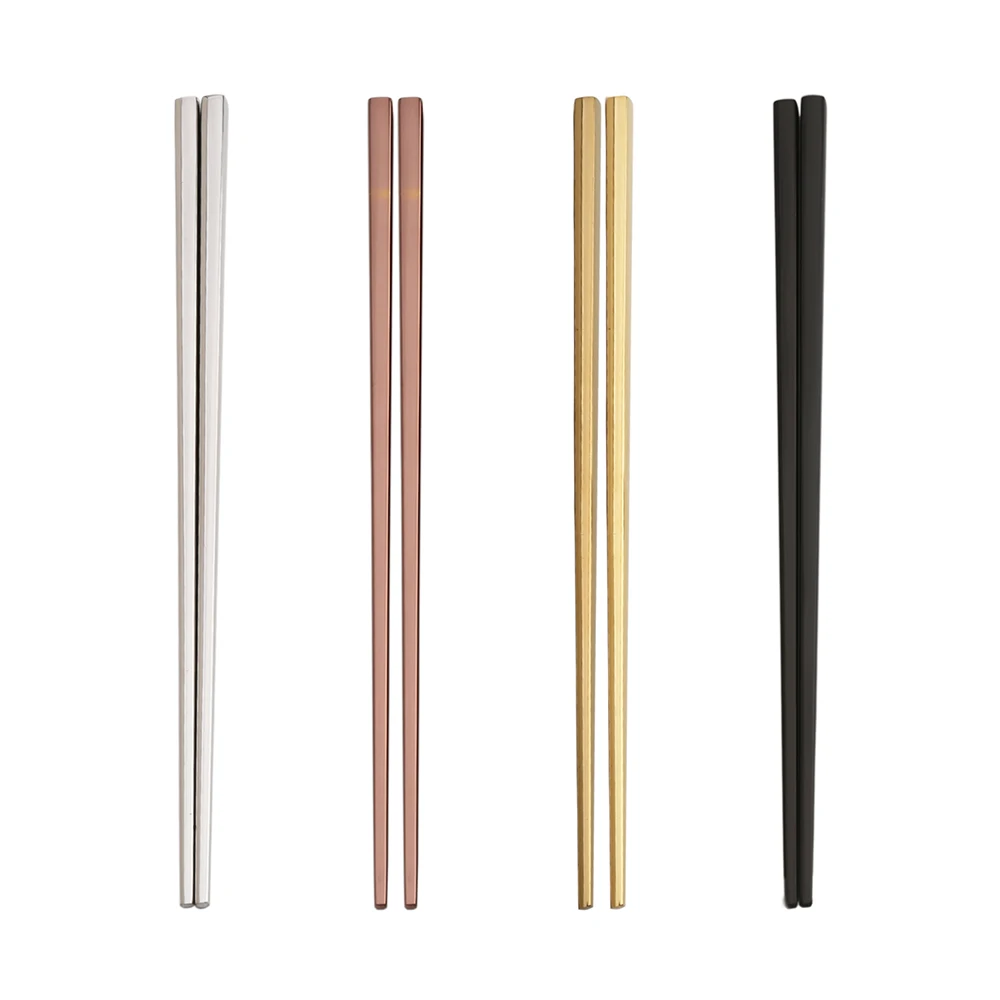 
Korean Custom Color Stainless Steel Titanium Chopsticks for Sushi Wedding Gift Souvenirs 