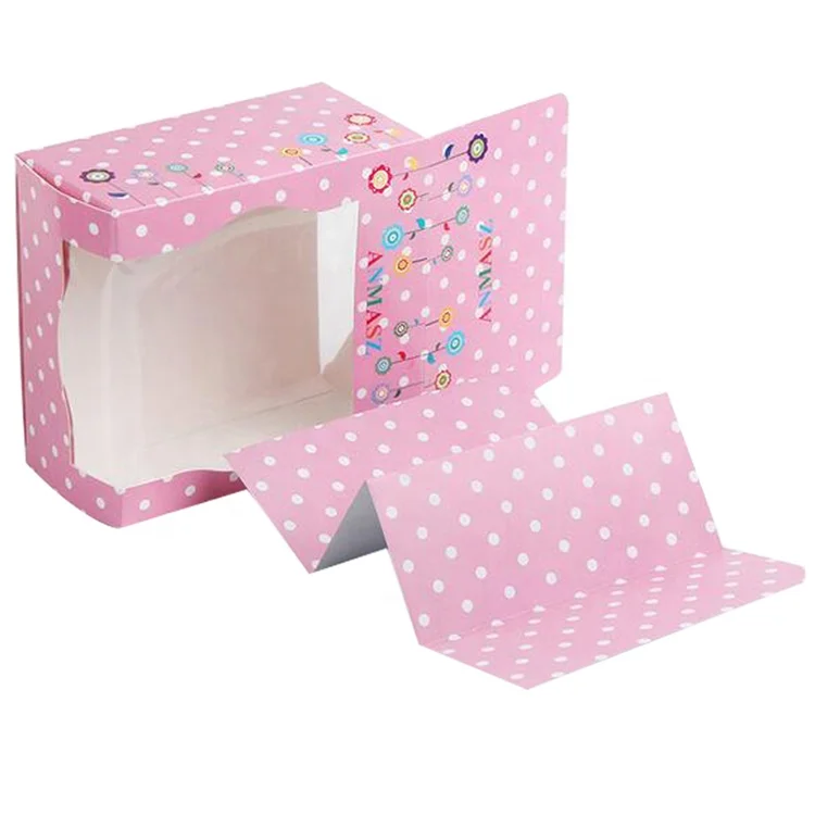 Wholesale Paper Packaging Baby Shoes Display Gift Box With Pvc Window
