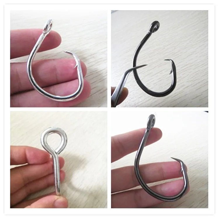 
8276 black white tin silver high carbon steel treble china whole sale best salt water circle fishing hooks for fishing 