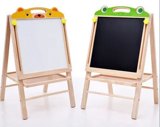 
Double Side Painting Magnetic Toy Children Painting Wooden Drawing Easel 