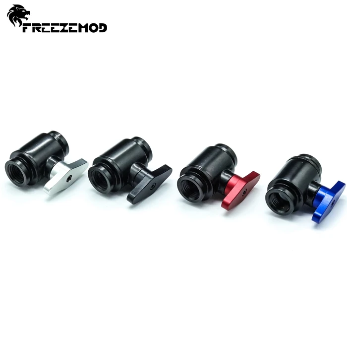 Female Thread Copper valve brass valve ball valve  Double internal teeth G1/4 Black. FM-YGNS