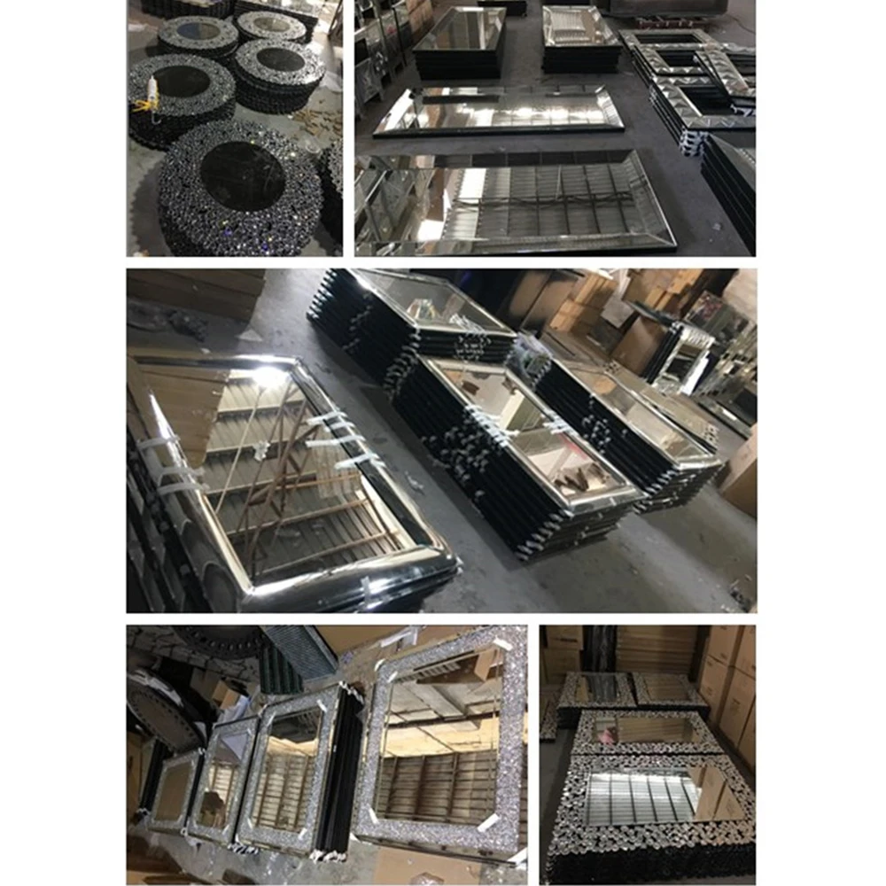 Hot sales unique accent ropund 3D vintage decorative wall mirror